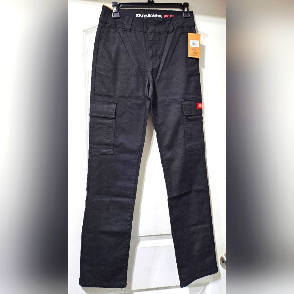 Duckies Girl Women's  juniors Flex straight  Leg Cargo Pant, Black size 3